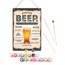 Afbeelding in Gallery-weergave laden, Schilderen op Nummer Metalen Poster - Bier over de hele wereld Figured&#39;Art