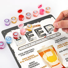 Afbeelding in Gallery-weergave laden, Schilderen op Nummer Metalen Poster - Bier over de hele wereld