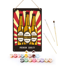 Afbeelding in Gallery-weergave laden, Schilderen op Nummer Metalen Poster - Drievoudige brouwexplosie Figured&#39;Art