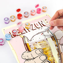 Afbeelding in Gallery-weergave laden, Schilderen op Nummer Metalen Poster - Bierzone