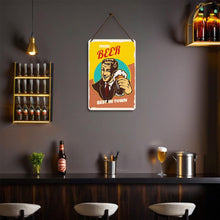 Afbeelding in Gallery-weergave laden, Schilderen op Nummer Metalen Poster - Vers Bier Kerel