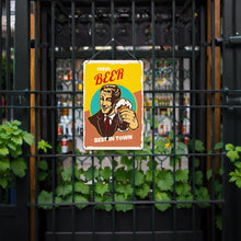 Afbeelding in Gallery-weergave laden, Schilderen op Nummer Metalen Poster - Vers Bier Kerel