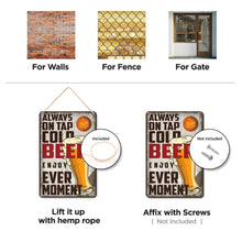 Afbeelding in Gallery-weergave laden, Schilderen op Nummer Metalen Poster - Koud Bier Glas Vintage