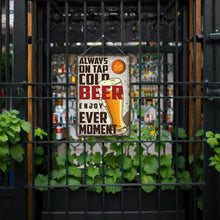 Afbeelding in Gallery-weergave laden, Schilderen op Nummer Metalen Poster - Koud Bier Glas Vintage