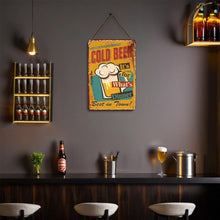 Afbeelding in Gallery-weergave laden, Schilderen op Nummer Metalen Poster - Koud Bier voor het Diner