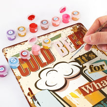 Afbeelding in Gallery-weergave laden, Schilderen op Nummer Metalen Poster - Koud Bier voor het Diner