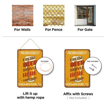 Afbeelding in Gallery-weergave laden, Schilderen op Nummer Metalen Poster - Vers Bier Hier Geserveerd