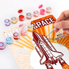 Afbeelding in Gallery-weergave laden, Schilderen op Nummer Metalen Poster - Reis naar de ruimte