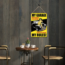 Afbeelding in Gallery-weergave laden, Schilderen op Nummer Metalen Poster - Mijn Garage, Mijn Regels