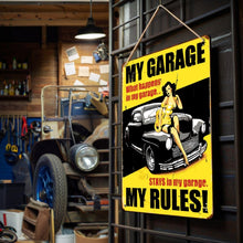 Afbeelding in Gallery-weergave laden, Schilderen op Nummer Metalen Poster - Mijn Garage, Mijn Regels