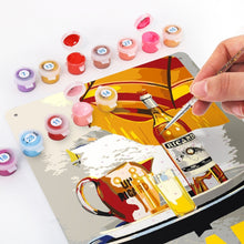 Afbeelding in Gallery-weergave laden, Schilderen op Nummer Metalen Poster - Ricardo Aperitief Anijs Grijs