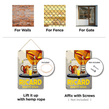 Afbeelding in Gallery-weergave laden, Schilderen op Nummer Metalen Poster - Ricardo Aperitief Anijs Grijs