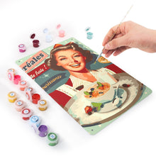 Afbeelding in Gallery-weergave laden, Schilderen op Nummer Metalen Poster - Vintage Ontbijtgranen Advertentie