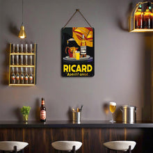 Afbeelding in Gallery-weergave laden, Schilderen op Nummer Metalen Poster - Ricard Aperitief Anijs Zwart