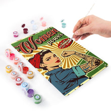 Afbeelding in Gallery-weergave laden, Schilderen op Nummer Metalen Poster - Vrouwenpower