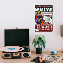 Afbeelding in Gallery-weergave laden, Schilderen op Nummer Metalen Poster - Laat je Willys hier onderhouden