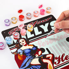 Afbeelding in Gallery-weergave laden, Schilderen op Nummer Metalen Poster - Laat je Willys hier onderhouden