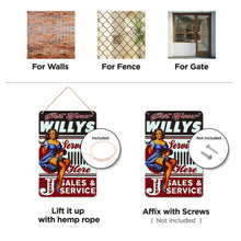 Afbeelding in Gallery-weergave laden, Schilderen op Nummer Metalen Poster - Laat je Willys hier onderhouden