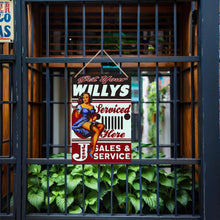 Afbeelding in Gallery-weergave laden, Schilderen op Nummer Metalen Poster - Laat je Willys hier onderhouden