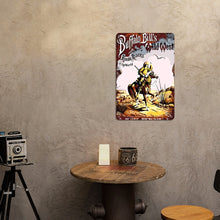 Afbeelding in Gallery-weergave laden, Schilderen op Nummer Metalen Poster - Buffalo Bills Wilde Westen