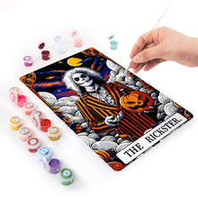 Afbeelding in Gallery-weergave laden, Schilderen op Nummer Metalen Poster - De Grappenmaker Oranje Strepen