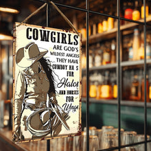 Afbeelding in Gallery-weergave laden, Schilderen op Nummer Metalen Poster - Cowgirls