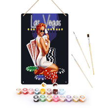 Afbeelding in Gallery-weergave laden, Schilderen op Nummer Metalen Poster - Glamour van Las Vegas Figured&#39;Art