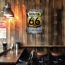 Afbeelding in Gallery-weergave laden, Schilderen op Nummer Metalen Poster - Route 66