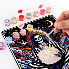 Afbeelding in Gallery-weergave laden, Schilderen op Nummer Metalen Poster - De Grappenmaker Zwart &amp; Wit Strepen