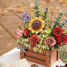 Afbeelding in Gallery-weergave laden, 3D Puzzel - Houten Bloemenkist
