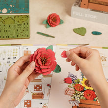 Afbeelding in Gallery-weergave laden, 3D Puzzel - Houten Bloemenkist