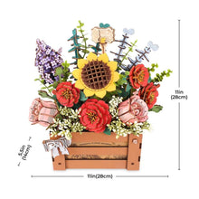 Afbeelding in Gallery-weergave laden, 3D Puzzel - Houten Bloemenkist