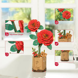 3D Puzzel - Rode Camelia