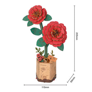 3D Puzzel - Rode Camelia