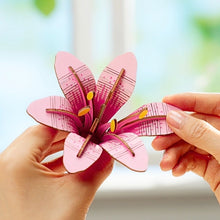 Afbeelding in Gallery-weergave laden, 3D Puzzel - Houten Bloemenmand