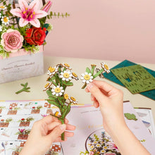 Afbeelding in Gallery-weergave laden, 3D Puzzel - Houten Bloemenmand
