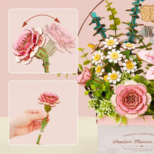 Afbeelding in Gallery-weergave laden, 3D Puzzel - Houten Bloemenmand