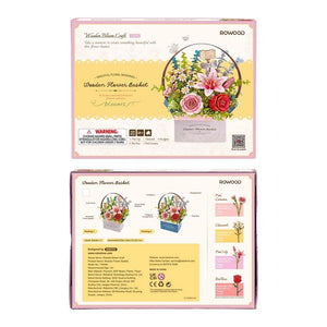 3D Puzzel - Houten Bloemenmand