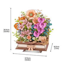 Afbeelding in Gallery-weergave laden, 3D Puzzel - Houten bloeiend boek