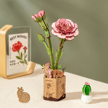 Afbeelding in Gallery-weergave laden, 3D Puzzel - Roze Anjer