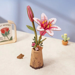 3D Puzzel - Roze Leliebloem