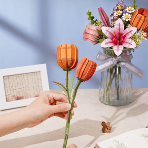 3D Puzzel - Oranje Tulp