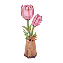 Afbeelding in Gallery-weergave laden, 3D Puzzel - Roze Tulp