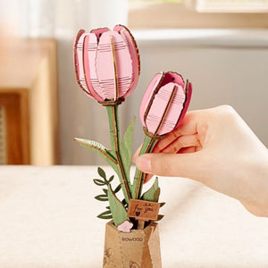 3D Puzzel - Roze Tulp