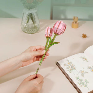 3D Puzzel - Roze Tulp