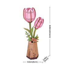 Afbeelding in Gallery-weergave laden, 3D Puzzel - Roze Tulp