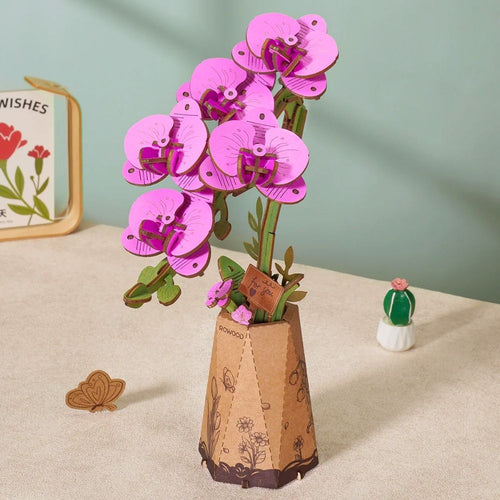 3D Puzzel - Paarse Mottenorchidee
