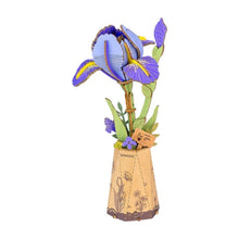 Afbeelding in Gallery-weergave laden, 3D Puzzel - Paarse Iris