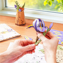Afbeelding in Gallery-weergave laden, 3D Puzzel - Paarse Iris