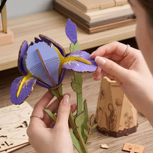 Afbeelding in Gallery-weergave laden, 3D Puzzel - Paarse Iris